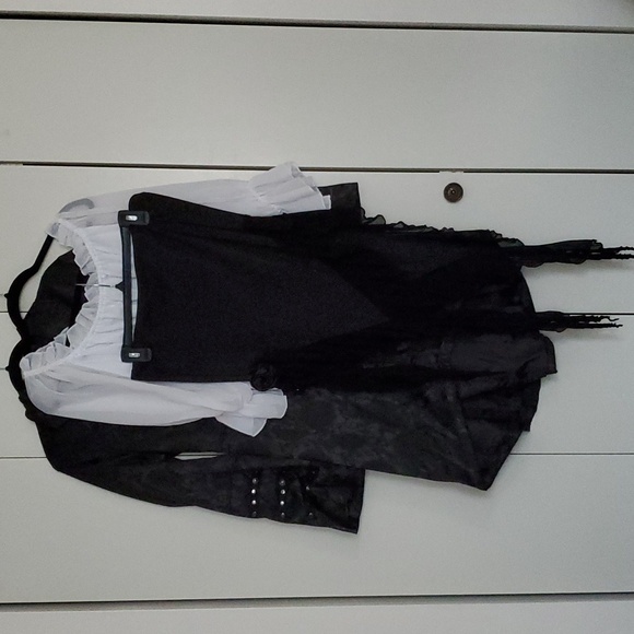 Shein's Curve MOD Black Asymmetric Hem Skirt - Picture 12 of 12